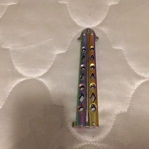 Multicolored Butterfly Knife